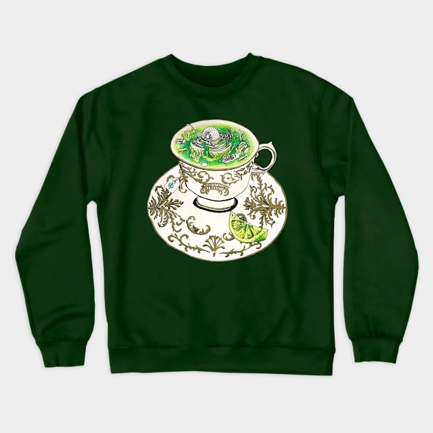 A Nice Hot Cup of Mitochondria Crewneck Sweatshirt by RaLiz